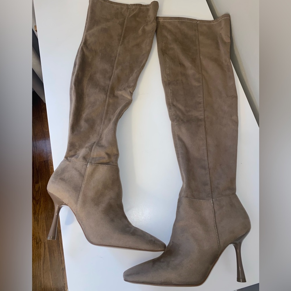 Mix No 6 Women Stretch over the knee Microsuede Boots